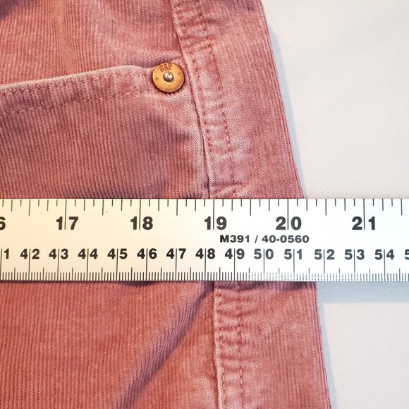 GAP Women Shorts Stretch 12 Corduroy Pastel Raw Hem Farmer's Daughter Romantic - Picture 10 of 12